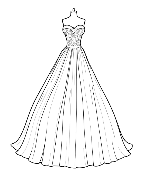 Design Your Wedding Dress Visuals - Before